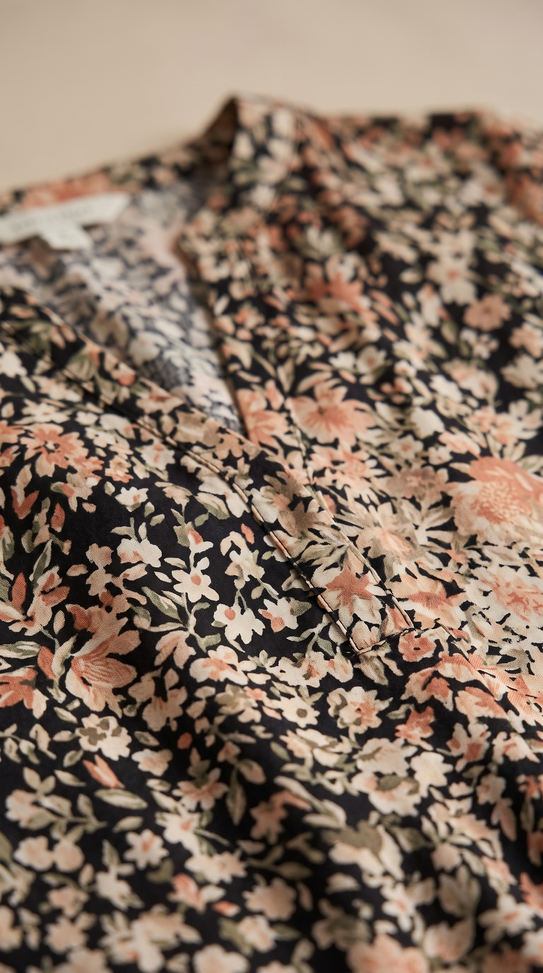 Moira lightweight comfort midi dress — fabric and floral print detail close-up