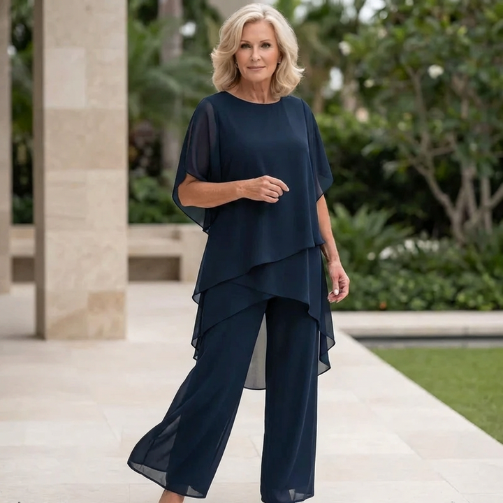 Jorellea™ | Draped Palazzo 2-piece Set