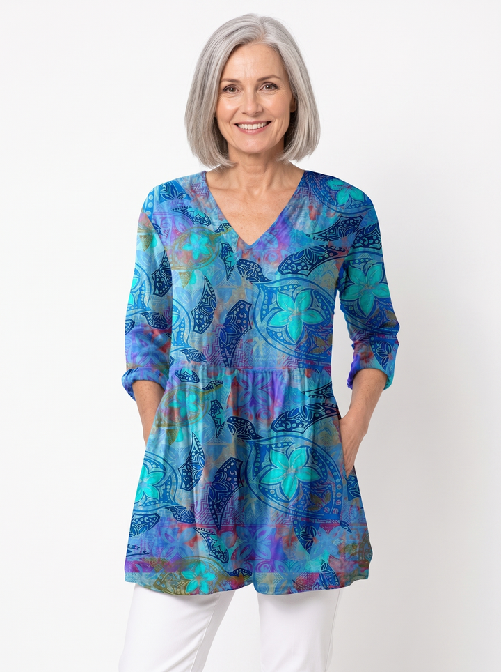 Ada | Long V-Neck Tunic