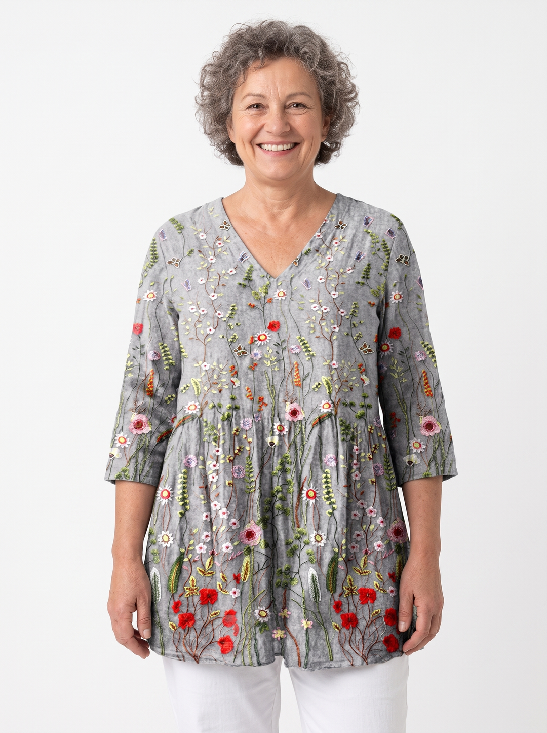 Agnes | Long V-Neck Tunic