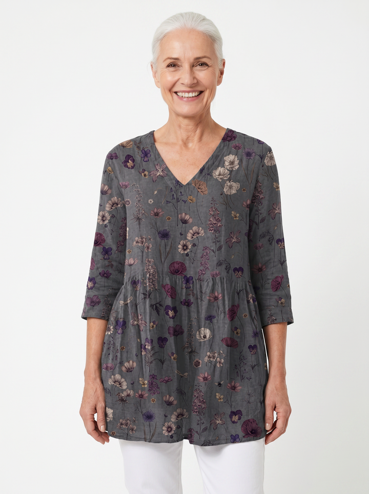 Anne | Long V-Neck Tunic