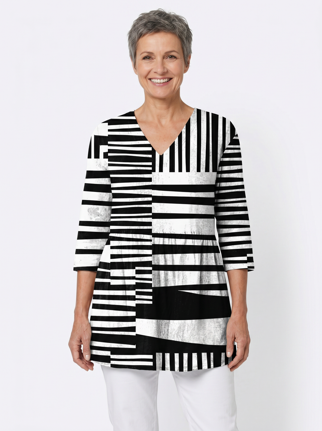 Bess | Long V-Neck Tunic