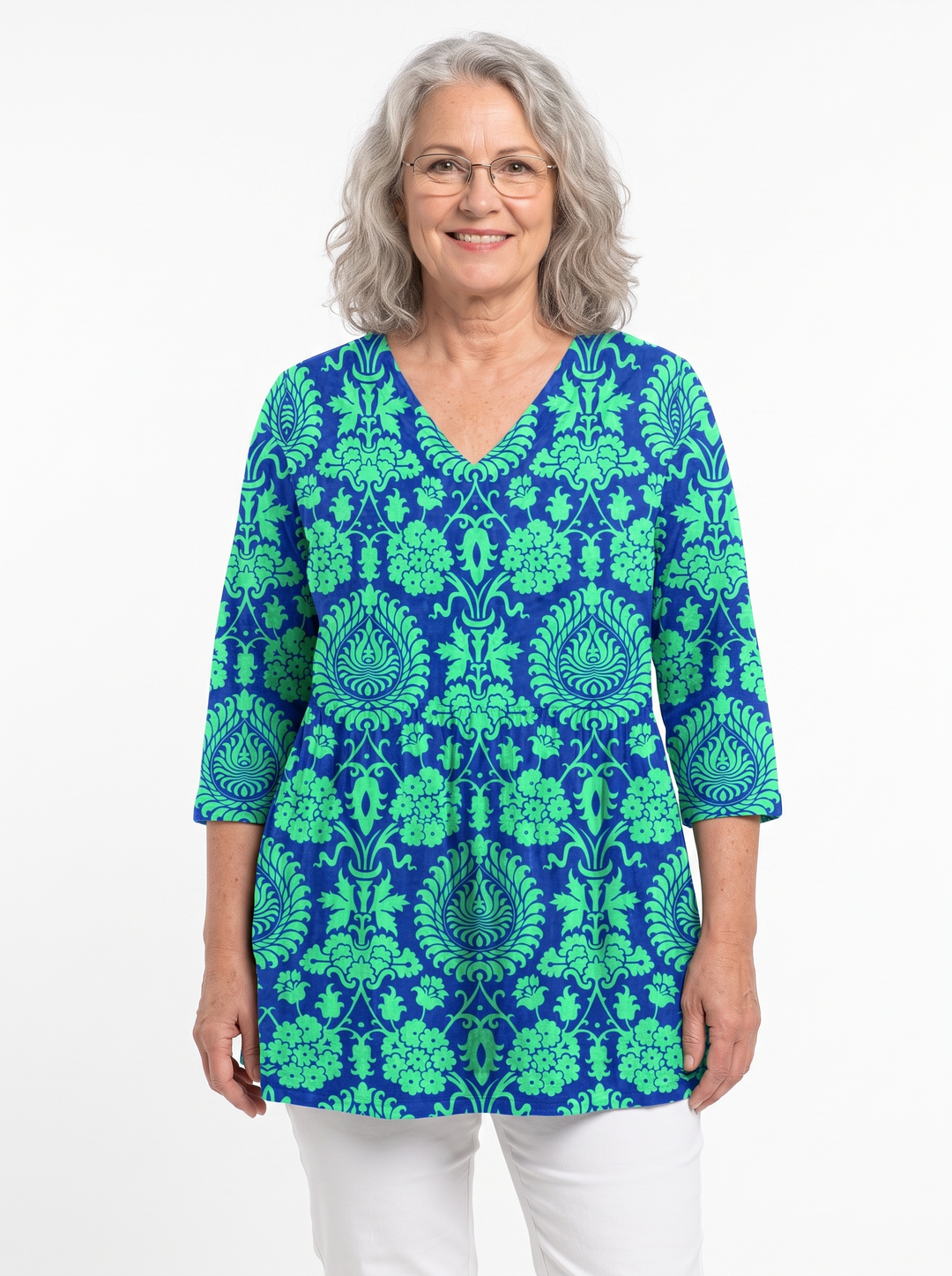 Carolyn | Long V-Neck Tunic