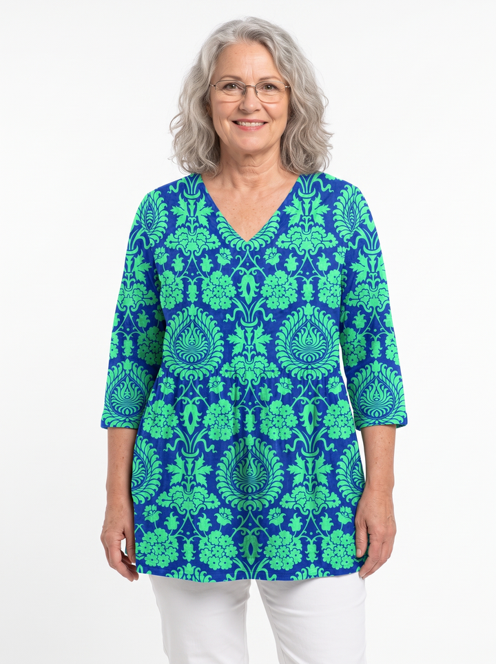 Carolyn | Long V-Neck Tunic
