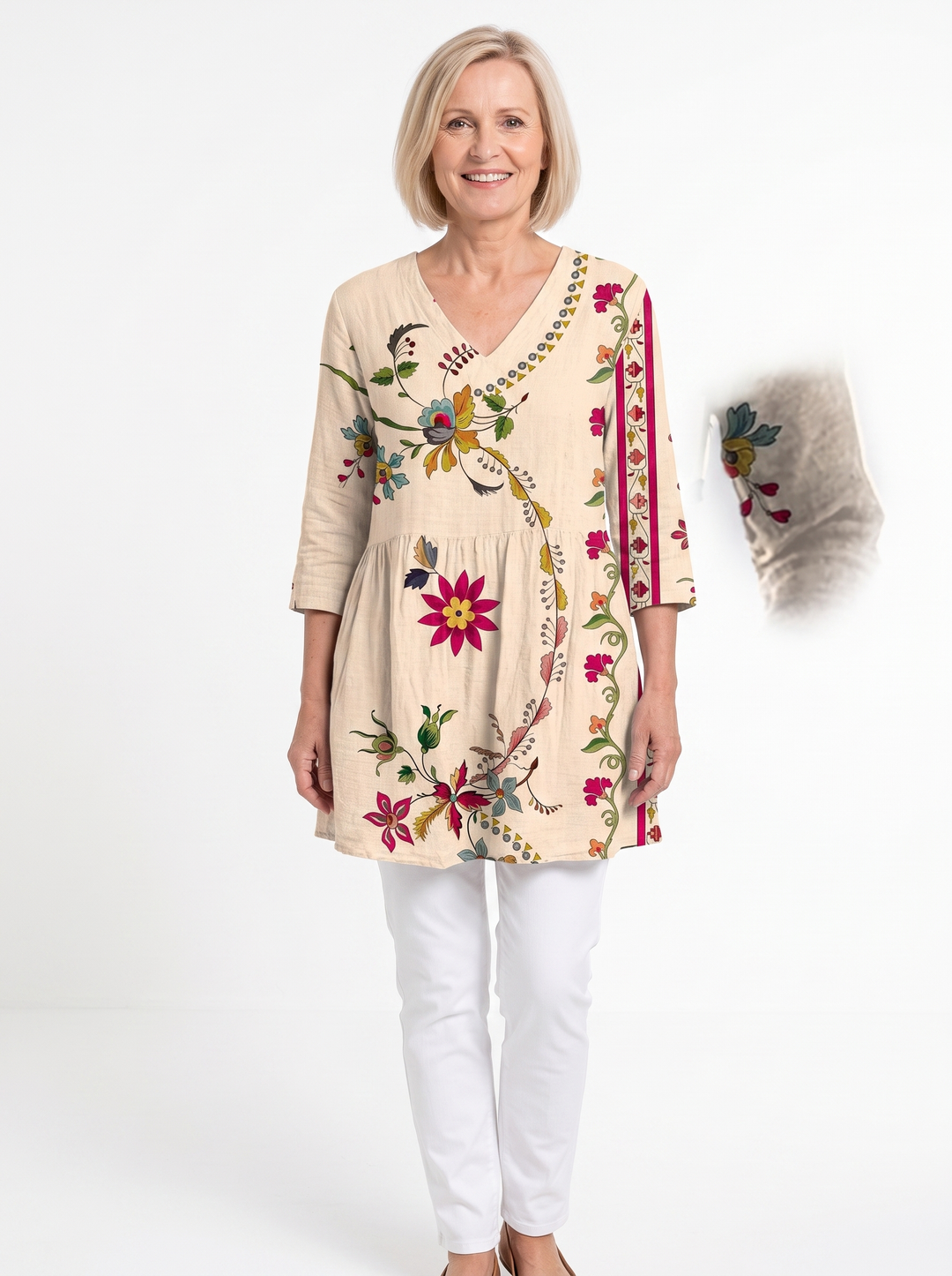 Celia | Long V-Neck Tunic