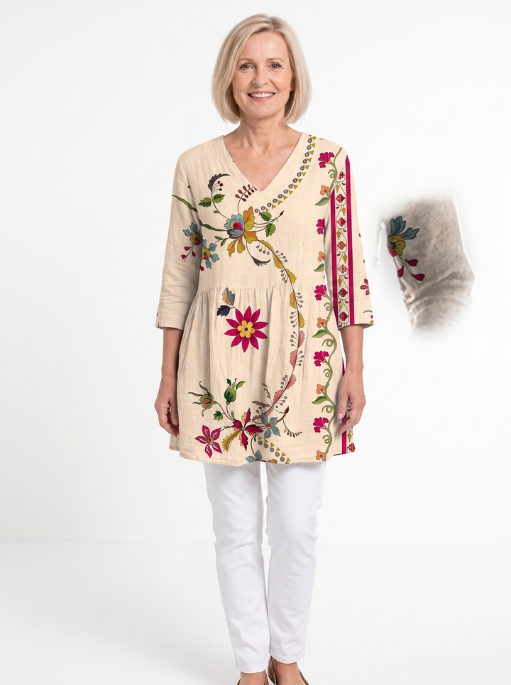 Celia | Long V-Neck Tunic