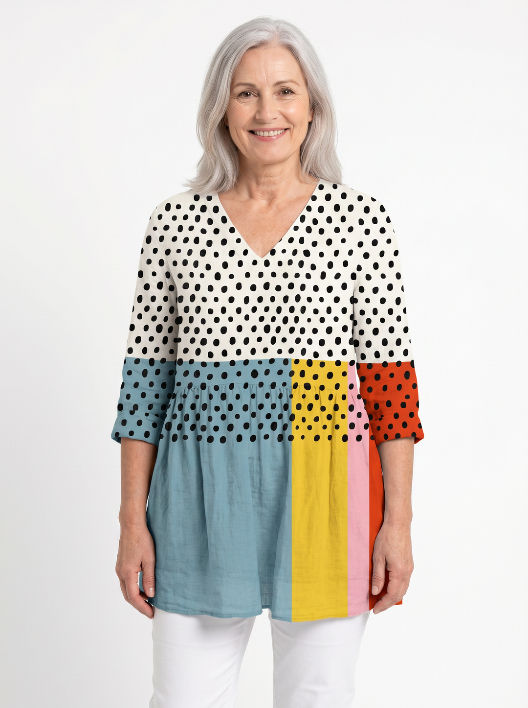 Eunice | Long V-Neck Tunic
