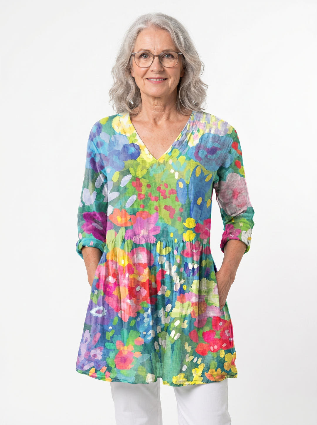 Ethel | Long V-Neck Tunic