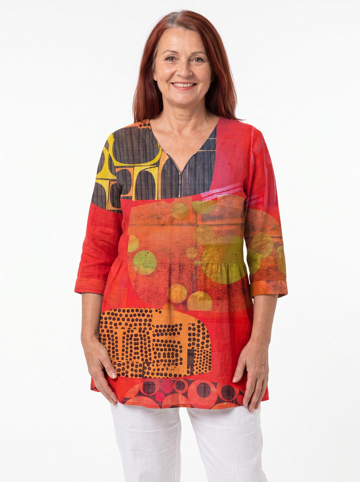 Doris | Long V-Neck Tunic