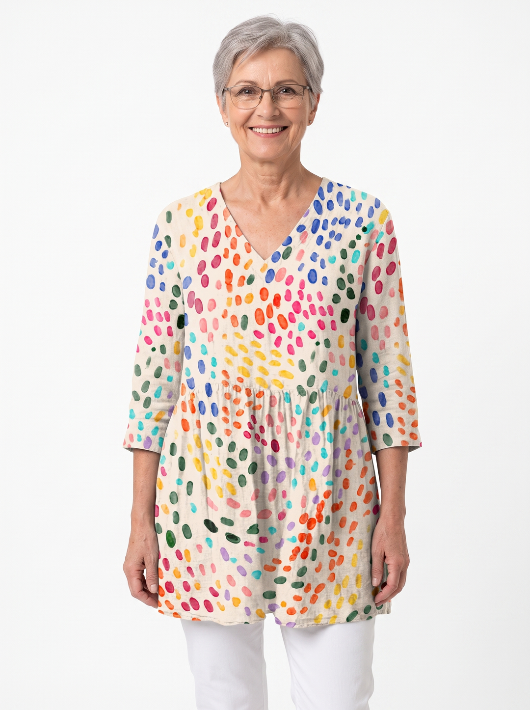 Faye | Long V-Neck Tunic