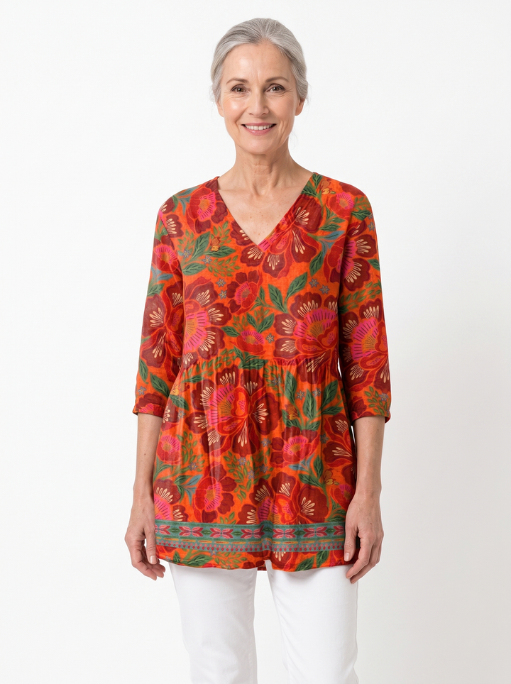Grace | Long V-Neck Tunic