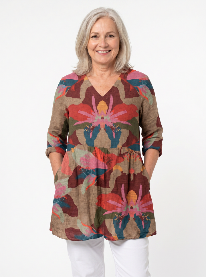Marian | Long V-Neck Tunic