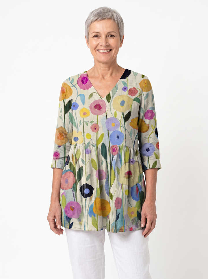 Janet | Long V-Neck Tunic