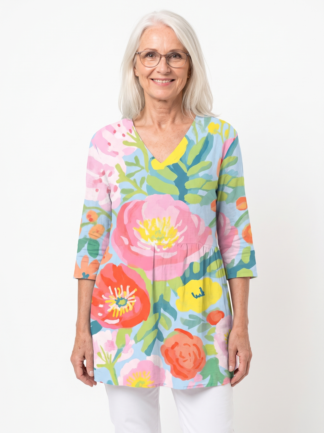 June | Long V-Neck Tunic