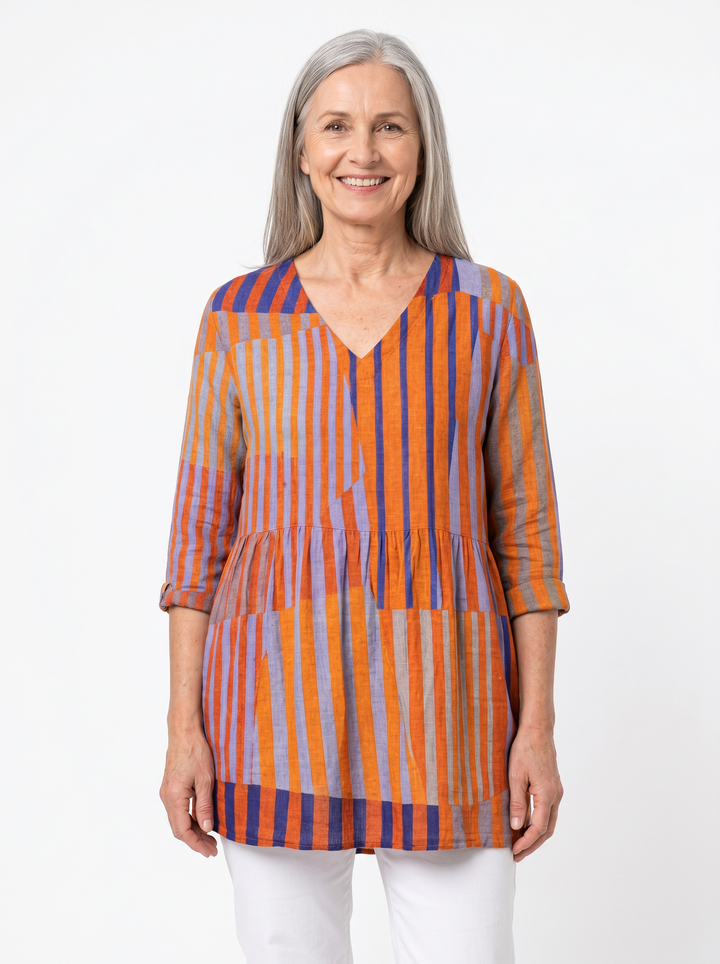 Mavis | Long V-Neck Tunic