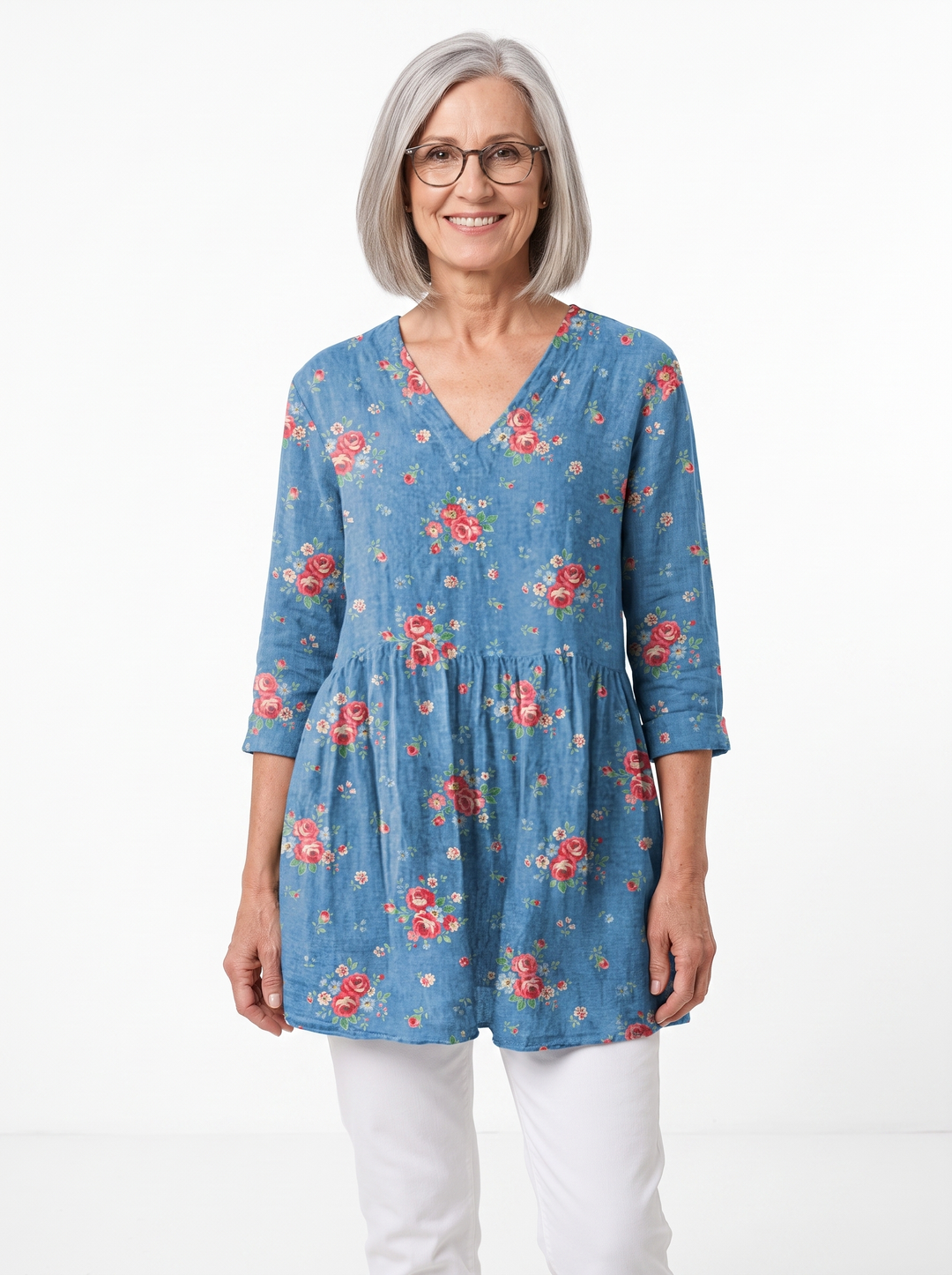 Nellie | Long V-Neck Tunic