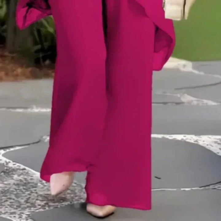 Jorellea™ | Draped Palazzo 2-piece Set