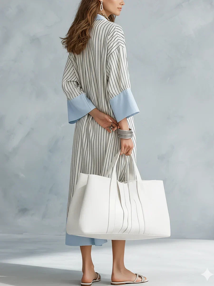 Marilee™ | Elegant Striped Loose Midi Dress