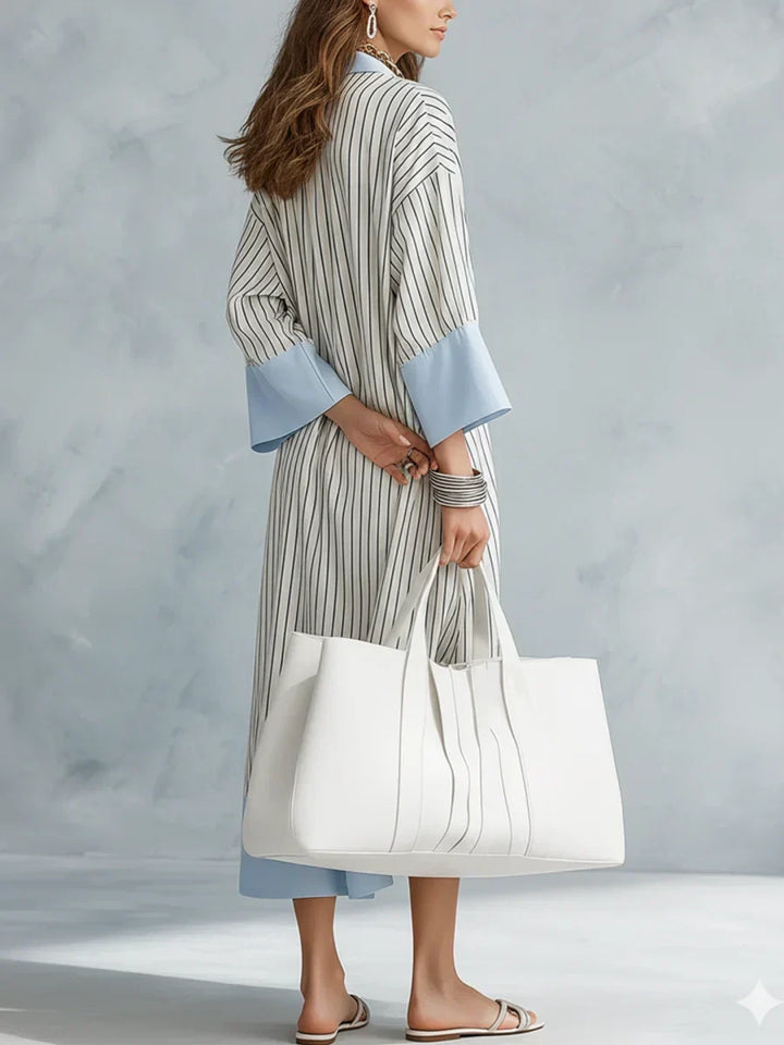 Marilee™ | Elegant Striped Loose Midi Dress